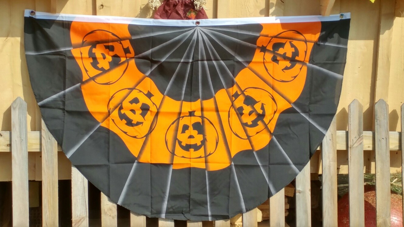 Halloween Pumpkins Bunting Flag 